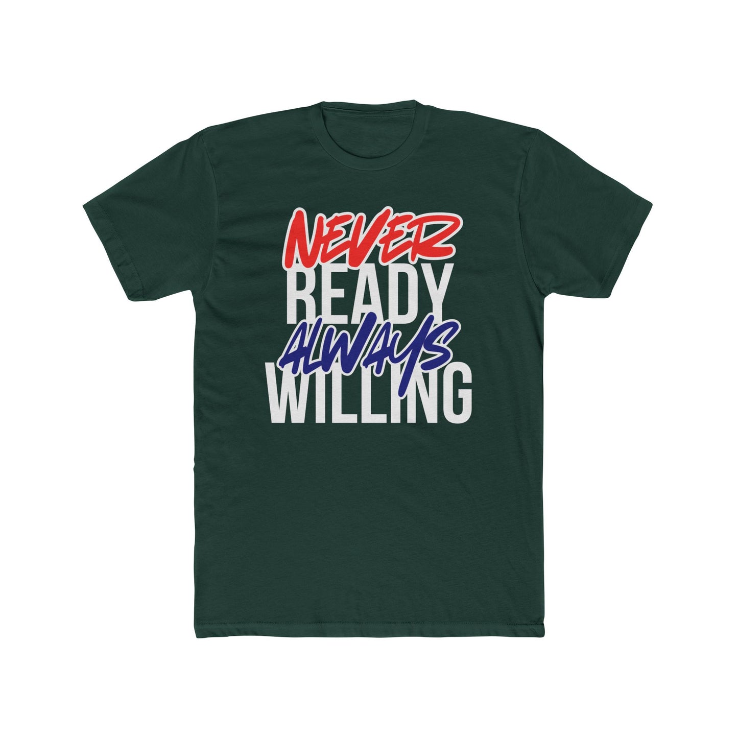 Never Ready Always Willing Tee (Stealth Flow)