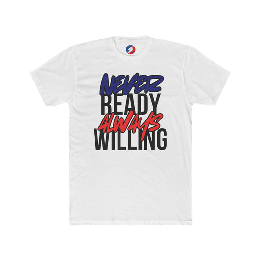 Never Ready Always Willing Tee (Bright Rhythm)